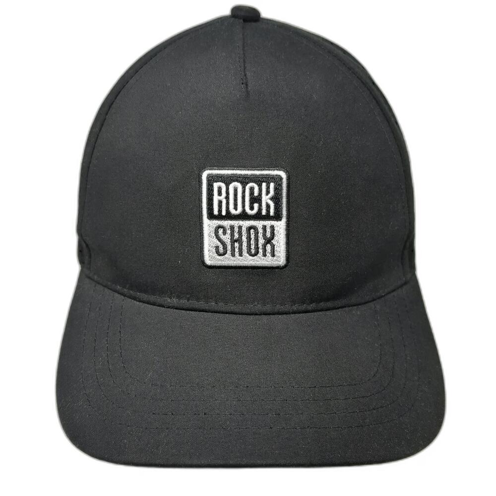 boco GEAR RockShox Baseball Cap Black OSFM Perforated Breathable Strapback Hat